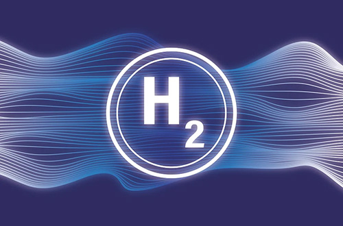 Illustration avec symbole H2 d'hydrogene